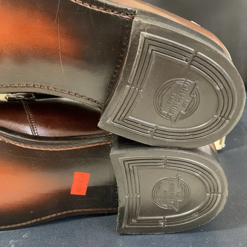 Vintage Florsheim Imperial Brown Leather Loafer Mens Size 14 A, 640186 30541